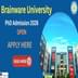 Brainware University PhD Admission 2026 Begins @brainwareuniversity.ac.in, Apply by January 17